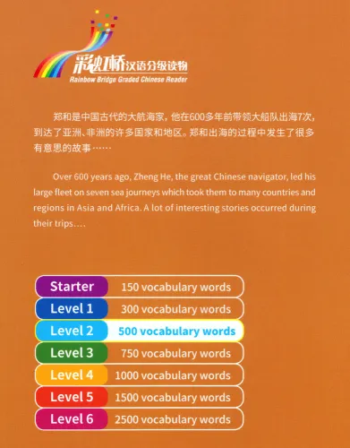 Rainbow Bridge: Zheng He's Voyages to the Western Ocean [Level 2 - 500 Words]. ISBN: 9787513811934