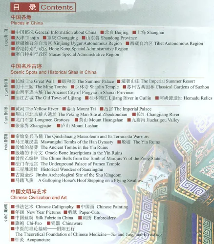 Getting to Know China: A Kaleidoscope of Chinese Culture [Album 1] [5 DVD-Rom + 5 Bücher + 50 Lesezeichen]. ISBN: 9787561919569