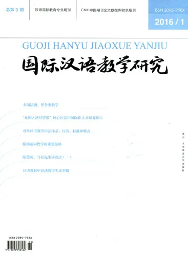 Journal of International Chinese Teaching 2016/1 [9] [chinesische Ausgabe]. ISBN: 9772095798162