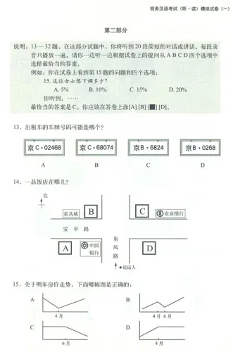 New Silk Road Business Chinese I - 4 komplette Prüfungsbögen zum Business Chinese Test / BCT [Buch + MP3-CD]. ISBN: 9787301115251