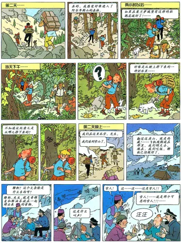 The Adventures of Tintin - Chinese Language Edition - Volume 19: Tintin in Tibet. ISBN: 7-5007-9465-7, 7500794657, 978-7-5007-9465-3, 9787500794653