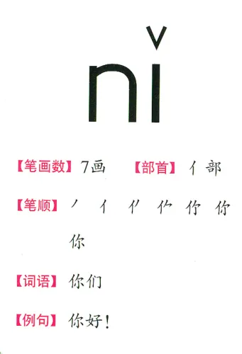 Wir Lernen Chinesisch für Anfänger - Vokabelkarten. ISBN: 978-7-107-22087-6, 9787107220876