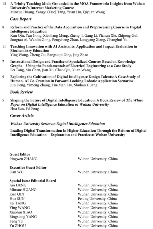 Frontiers of Digital Education 2025 Ausgabe 2 Nr. 1 März 2025 [Englische Ausgabe]. ISBN: 9772097391255
