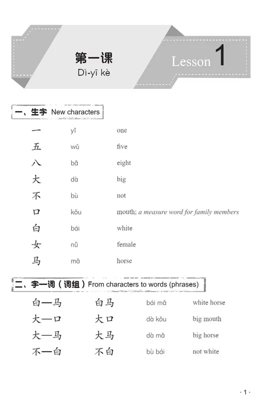 Hanyu Yuedu Jiaocheng Vol. 1 [Chinese Reading Course - Third Edition]. ISBN: 9787561952399