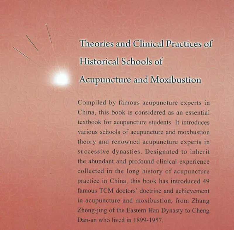 Theories and Clinical Practices of Historical School of Acupuncture and Moxibustion [English Edition]. ISBN: 9787117241175